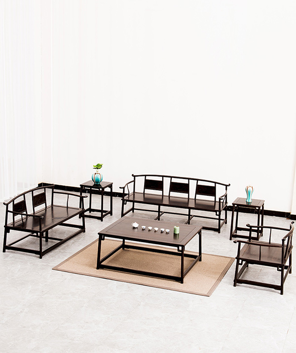 苏州紫光檀宋式金禅椅沙发组合家具器型